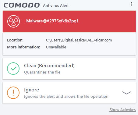 Screenshot for Comodo Internet Security Installation/Setup 21