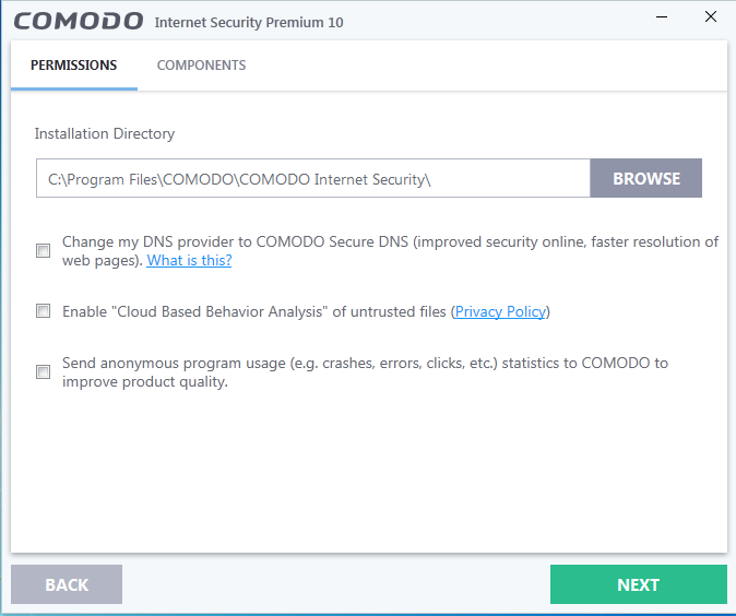 Screenshot for Comodo Internet Security Installation/Setup 6